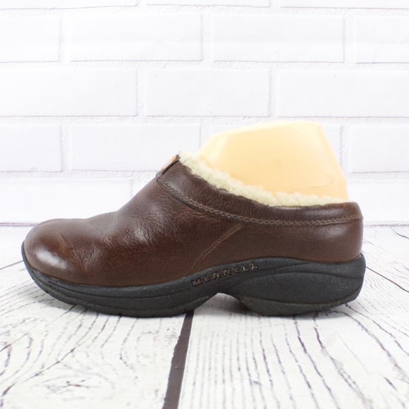 merrell shearling lined clogs